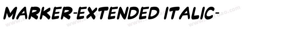 Marker-Extended Italic字体转换